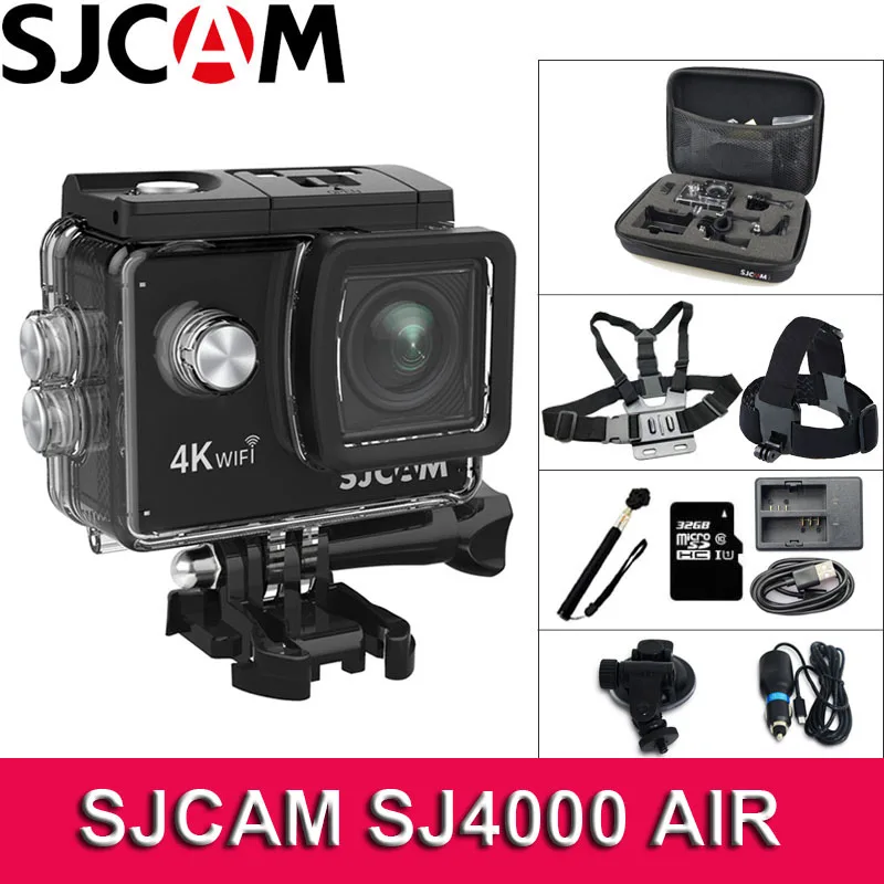 Экшн камера SJCAM SJ4000 AIR Wi Fi 4K ЖК экран 2 0 дюйма водонепроницаемость до 30