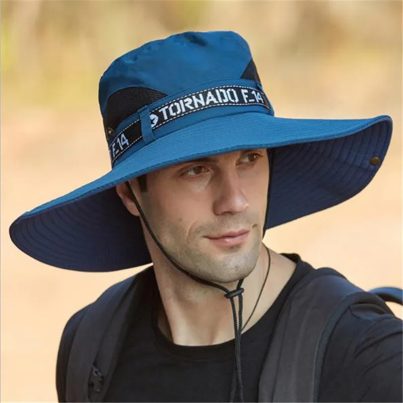 

Sun Hat XBG-9205 Widen Summer Fisherman Cap Sports Hat Men Women Boonie Hat Uv-protection Outdoor Hiking Cap
