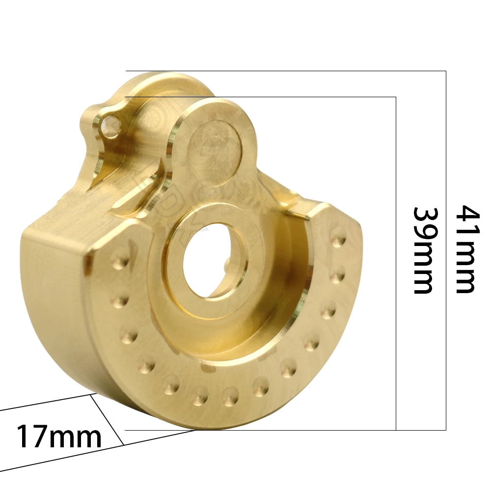 Фото 2PCS TRX4 Brass Counterweight Balance Weight Portal Drive Housing for 1:10 RC Crawler TRX-4 TRX-6 №2