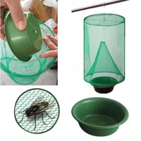 1pcs garden home yard supplies bagriculture tools pest control reusable hanging fly catcher killer flies flytrap cage net trap
