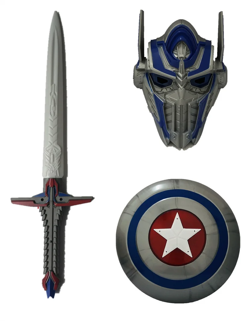 Реквизит для косплея Капитан Америка Железный человек Голосовая вспышка меч