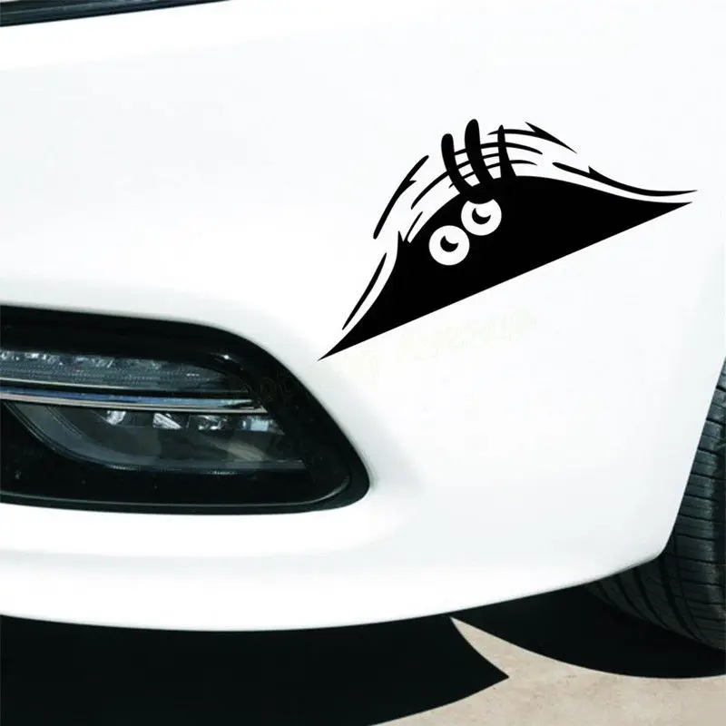 

Car Stickers Funny Creative 3D Big Eyes Car Decal Black Sticker Peeking Monster 3D Big Eyes Sticker Car Styling