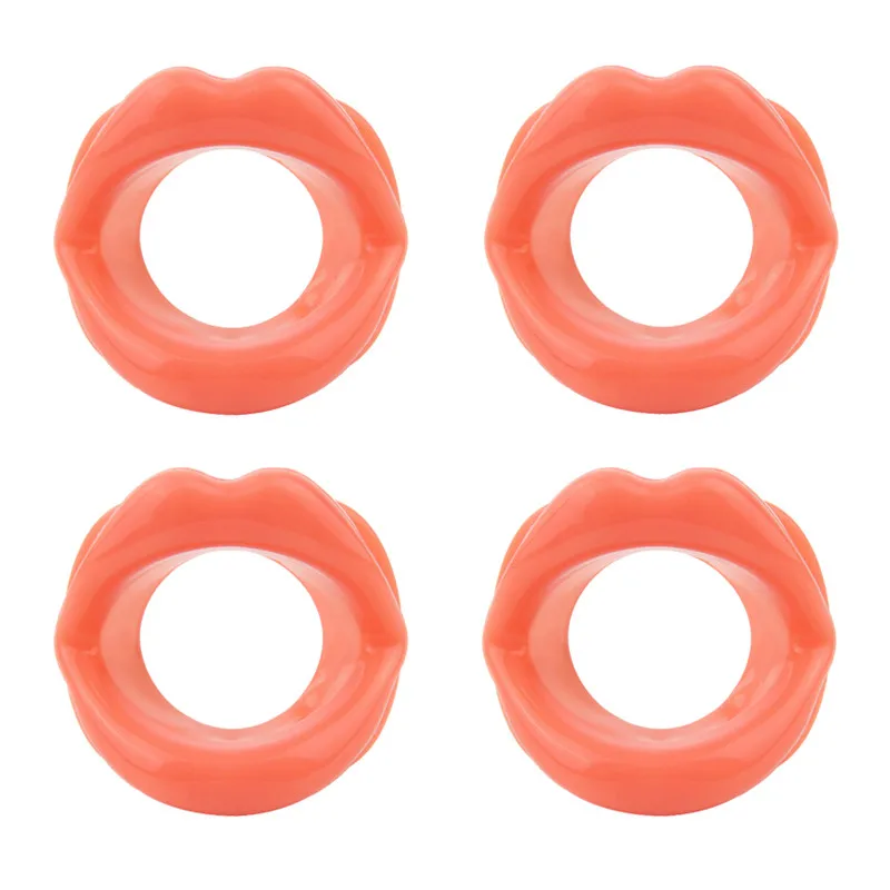 Новые 3 Цвет пикантные женские туфли с рисунком в виде губ резиновая рот кляп