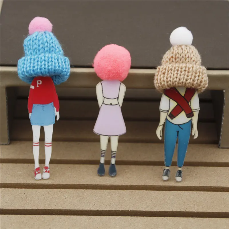 Женская мода броши для девочек милые модели персонажей из мультфильмов