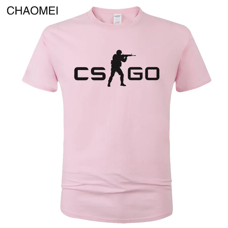 Игра CS GO Футболка мужская летняя футболка csgo высокое качество мужские футболки, брендовая одежда хип хоп топы Homme футболка C105