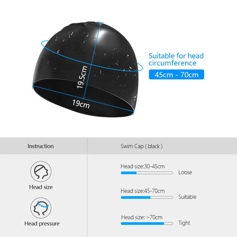 Плавание Кепка шапка чехол для взрослых женщин мужчин водонепроницаемый гибкий