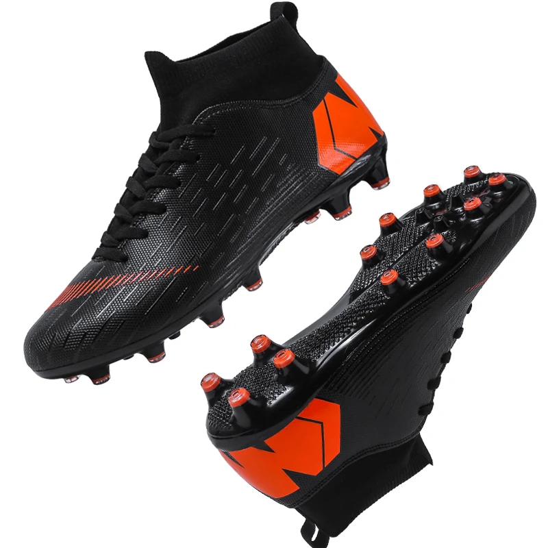 

Outdoor Football Boots Men Sneakers Soccer Boots Turf Football Boots Kids Soccer Cleats AG/FG Spikes Training Sport Futsal Shoes