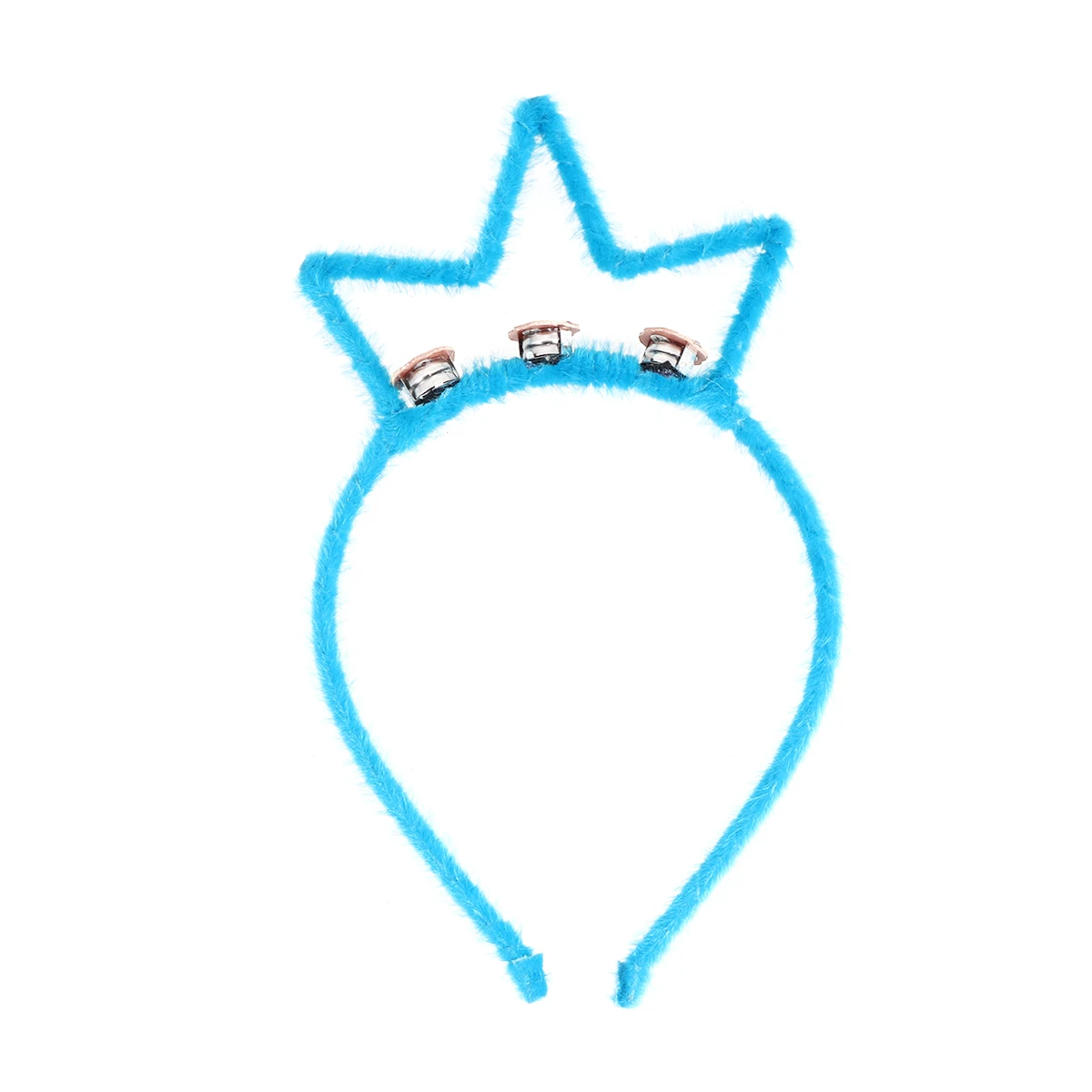 1pc Plush Crown Headband LED Hair Hoop Birthday Party Favors Accessories for Girls (Blue) |