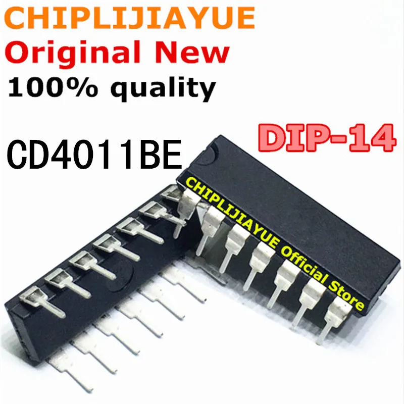 Новый и оригинальный чипсет IC CD4011BE DIP14 CD4011B CD4011 4011 DIP 14 20 шт.|work work|ic chip100 pcs |