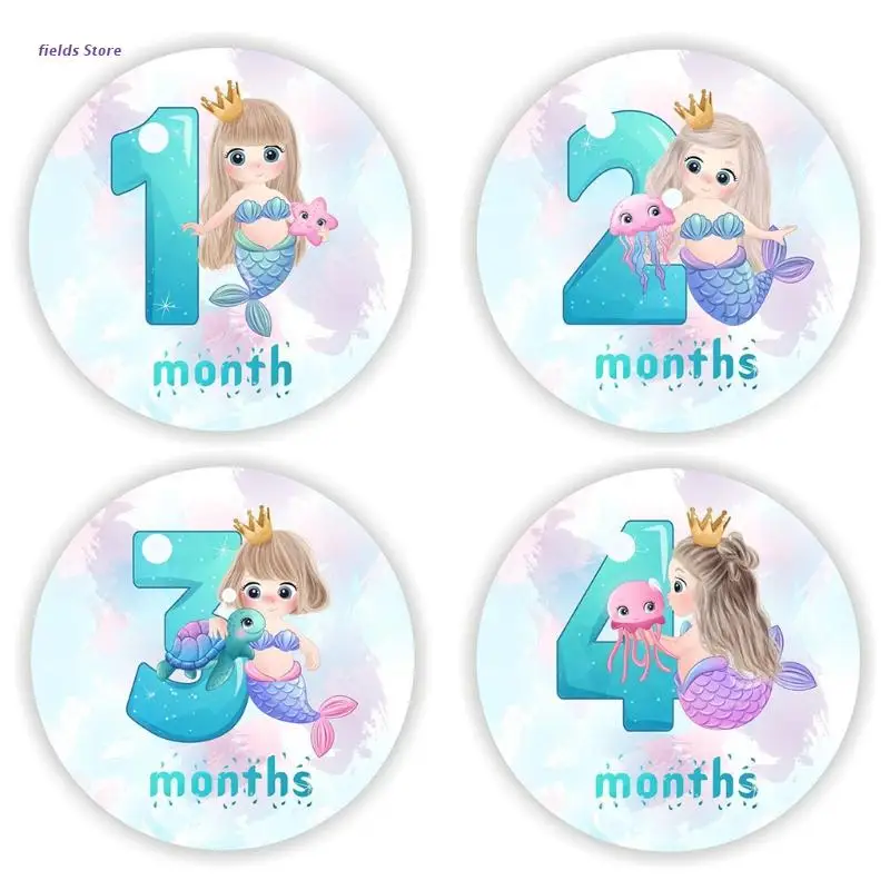 

12 шт./компл. детская Беременная ежемесячная наклейка s запись памяти наклейка для новорожденных реквизит для фотосъемки