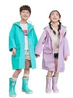 outdoor childrens raincoat poncho rain coat school pink long waterproof suit kids rain jacket gear rainsuit capa de chuva gift
