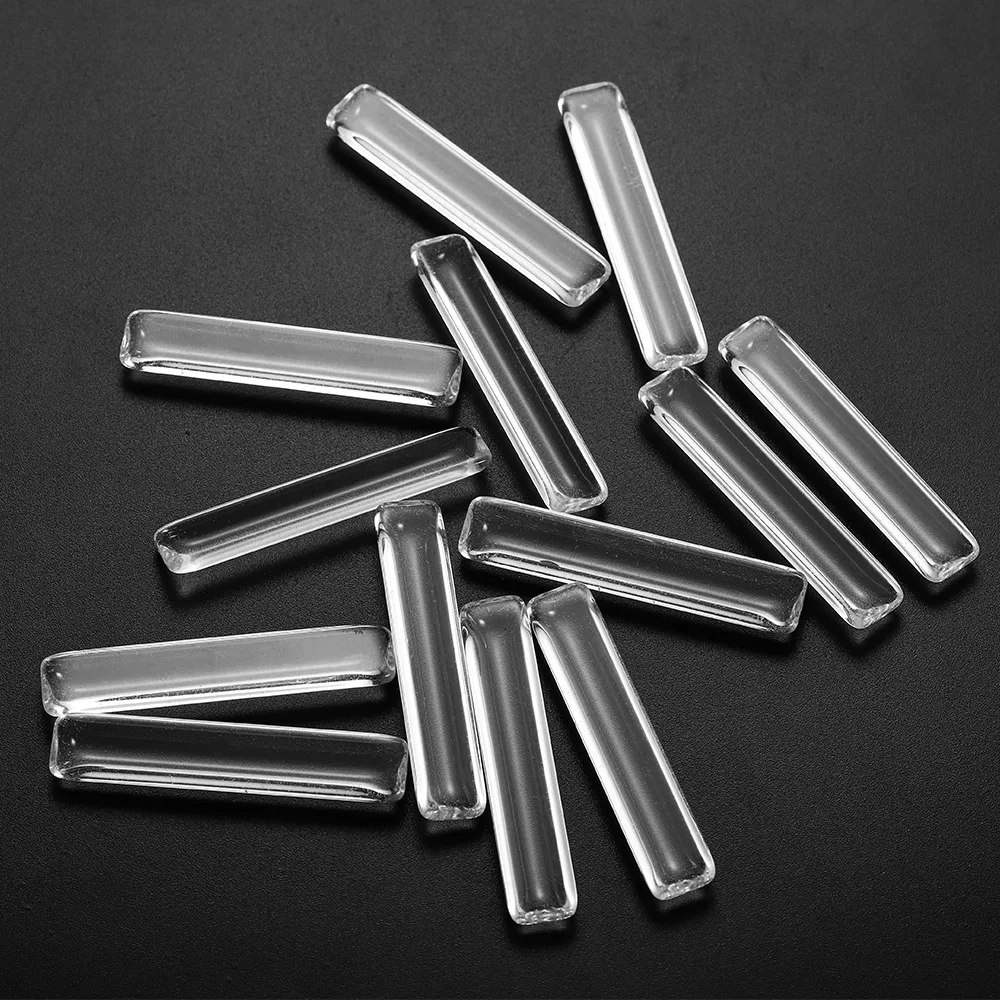 5 шт./лот прямоугольный увеличительный кабошон с плоской задней поверхностью