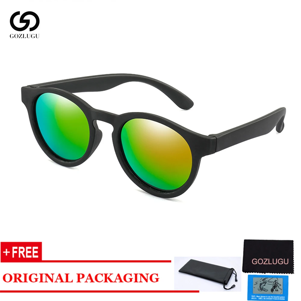 Детские солнцезащитные очки GOZLUGU поляризационные круглые Защитные для мальчиков