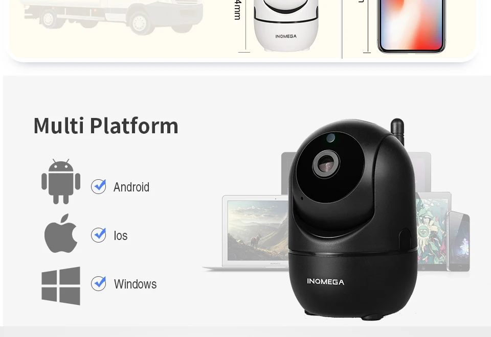 INQMEGA 2MP облачная Беспроводная ip-камера, интеллектуальное автоматическое слежение за человеком, Домашняя безопасность, видеонаблюдение, CCTV сетевая камера с WiFi TUYA