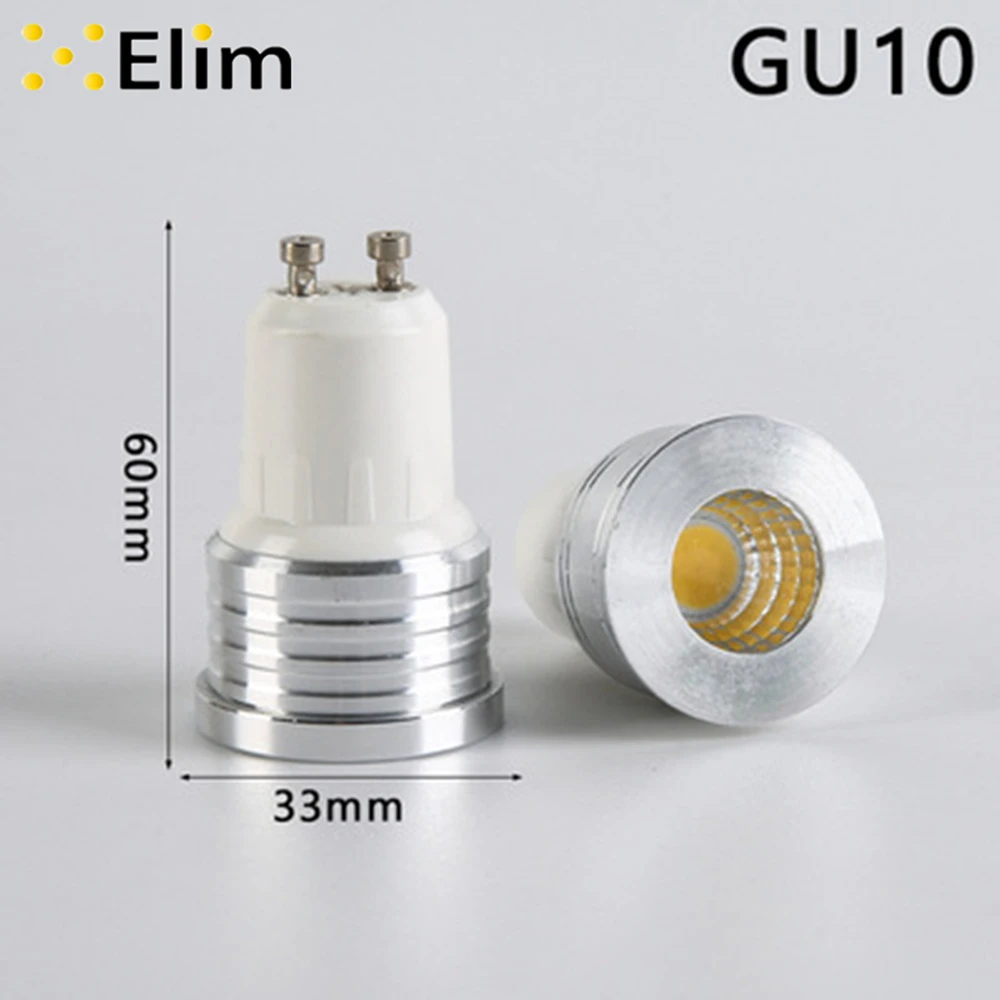

Led Bulb Mini Gu10 Cob Spotlight 3w Dimmable Warm White 110v 220v 240v 12v Mr16 Mr11 Living Room Bedroom Table Lamp Small Bulb
