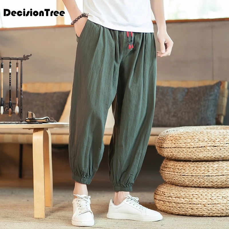 

2021 cotton&linen taiji martial arts pants kung fu tai trousers wing chun wushu bloomers sweatpants breathable pants harem pants