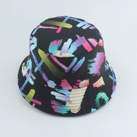 bucket hat men women summer sun beach uv protection hiphop black reversible breathable holiday accessory teenagers outdoor cap