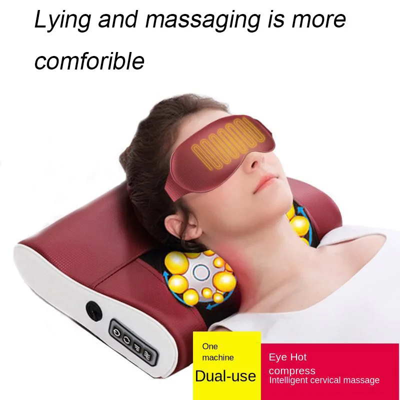 Расслабляющая электрическая массажная подушка вибратор для плеч и спины