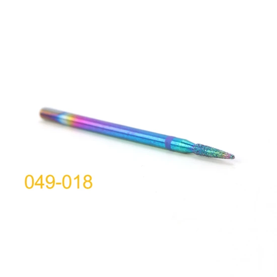 049-018 Diamond Cuticle Nail Drill Bits Milling Cutters Burr Files Manicure Pedicure Polish Removing Gel Electric Machine Tools TR1514-1 - Цвет: 049-018