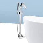 Кран для ванной отдельно стоящий кран для ванной комнаты с ручным душем напольный смеситель для ванной смеситель для душа латунный ХРОМ или черный