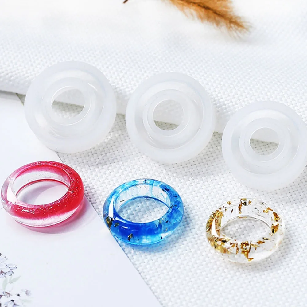 

New Transparent Silicone Mould Dried Flower Resin Decorative Craft DIY arc ring mold Type epoxy resin molds for jewelry
