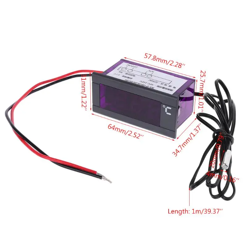 Цифровой встроенный термометр холодильник морозильная камера температура