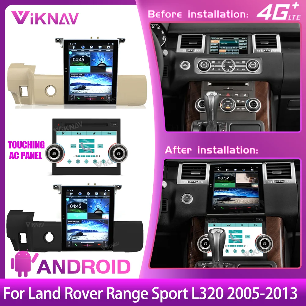 

Автомобильная магнитола Android, сенсорный экран переменного тока для Land Rover Range Sport L320 2005-2013
