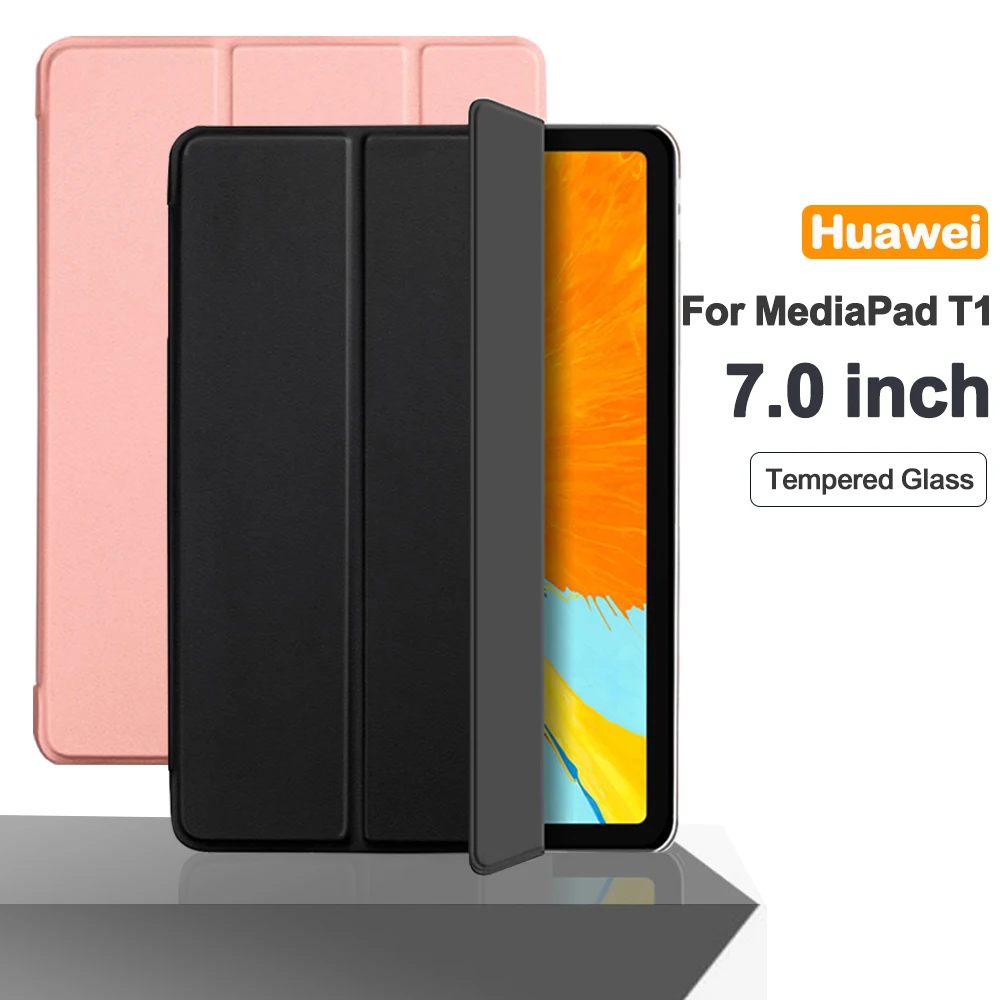 Для Huawei MediaPad T1 7 0 дюймов флип чехол для планшета стенд умный Funda 701 701U 701W T защитный