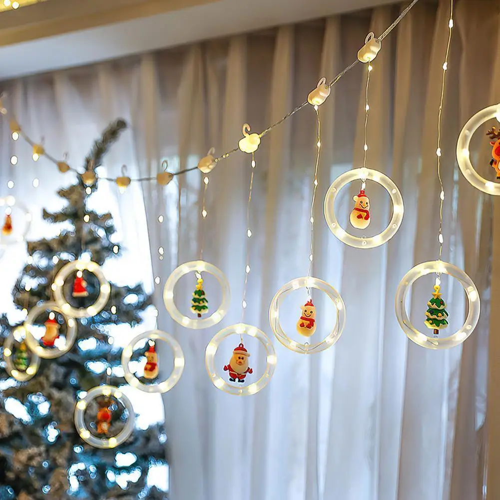 

СВЕТОДИОДНАЯ Гирлянда-занавеска с Usb, световой шар, рождественское, новогоднее, Рождественское украшение, рождественское, светодиодное укр...
