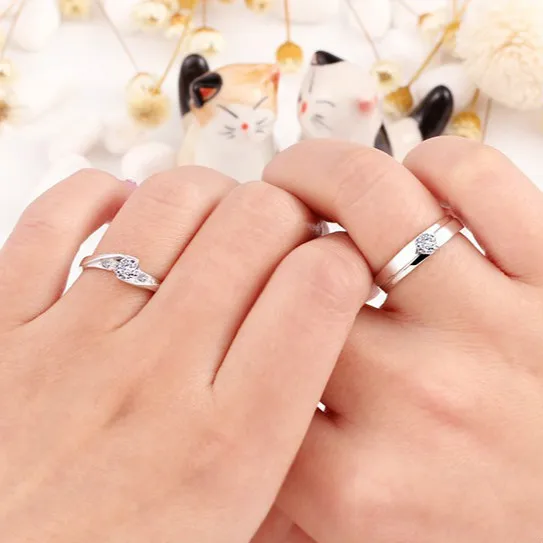 Кольца для мужчин и женщин модные серебряные кольца пар 2019|Обручальные кольца| |