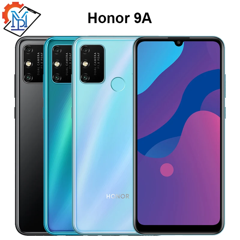 

New Original HONOR 9A Mobile Phone 6.3 Inch Water Drop Display MT6765 Octa Core 5000mAh Big Battery Fingerprint ID Mobile Phone