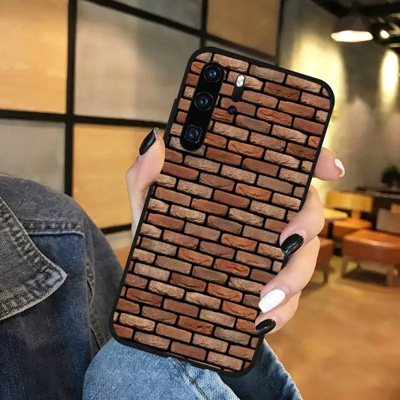 

Brick Wall Old Bricks Rock Stone Phone Cases For Huawei P9 P10 P20 P30 Pro Lite smart Mate 10 Lite 20 Y5 Y6 Y7 2018 2019