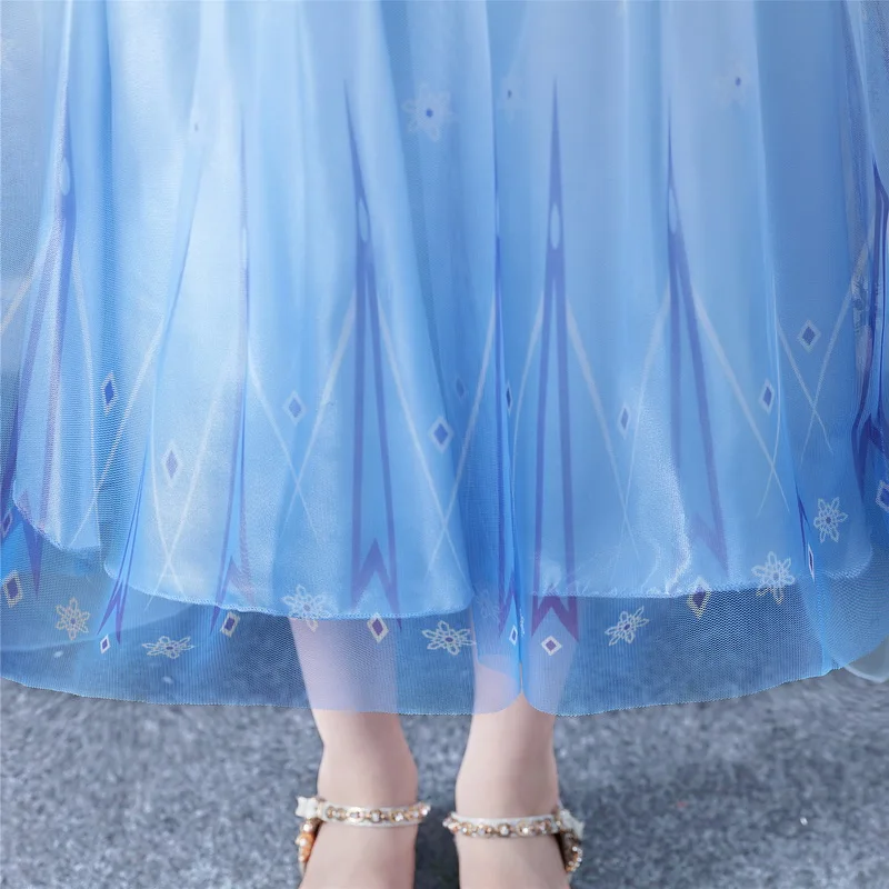 Детское платье принцессы для косплея Снежной королевы Рождественская