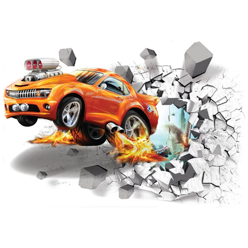 3D наклейки на стену для игры в футбол креативные спорт виниловые настенные