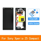 Дисплей 4,6 дюйма для SONY Xperia Z5 Compact E5823 E5803, ЖК-дисплей, сенсорный экран, дигитайзер в сборе с заменой рамки
