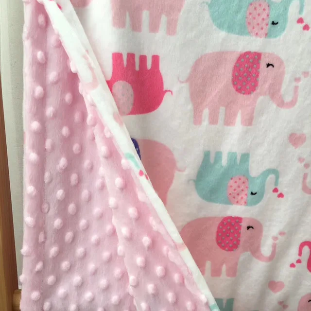 

Baby Blankets Newborn Super Soft Fleece Printed Coral Fleece Air Conditioner Quilt for Nursery Stroller Crib Receiving Blankets