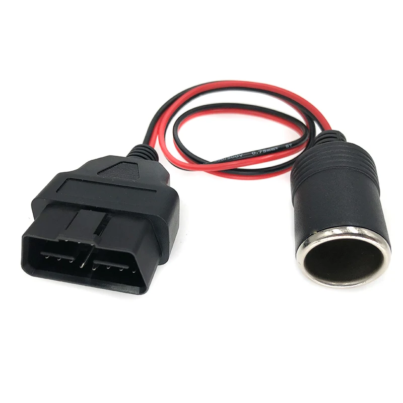 Новинка OBD2 оборудование от 1 до 2 Возьмите линейный прикуриватель DC разъем шнур