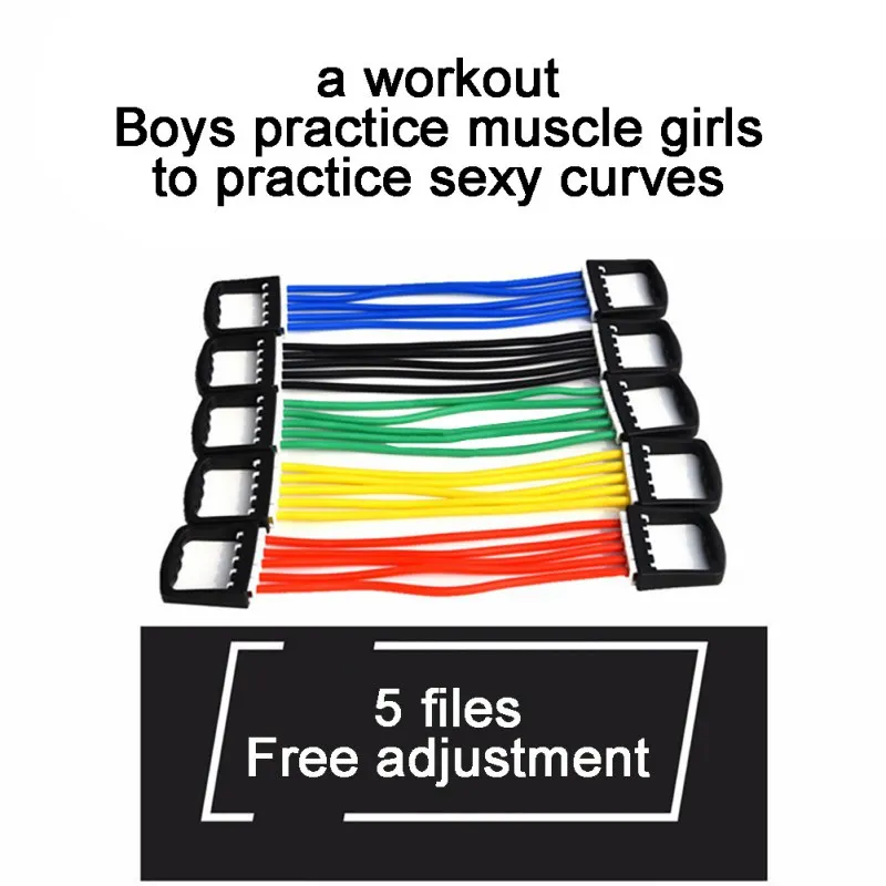 

Resistance Chest Expander Removable Latex Tube Spring Exerciser Fitness Equipment