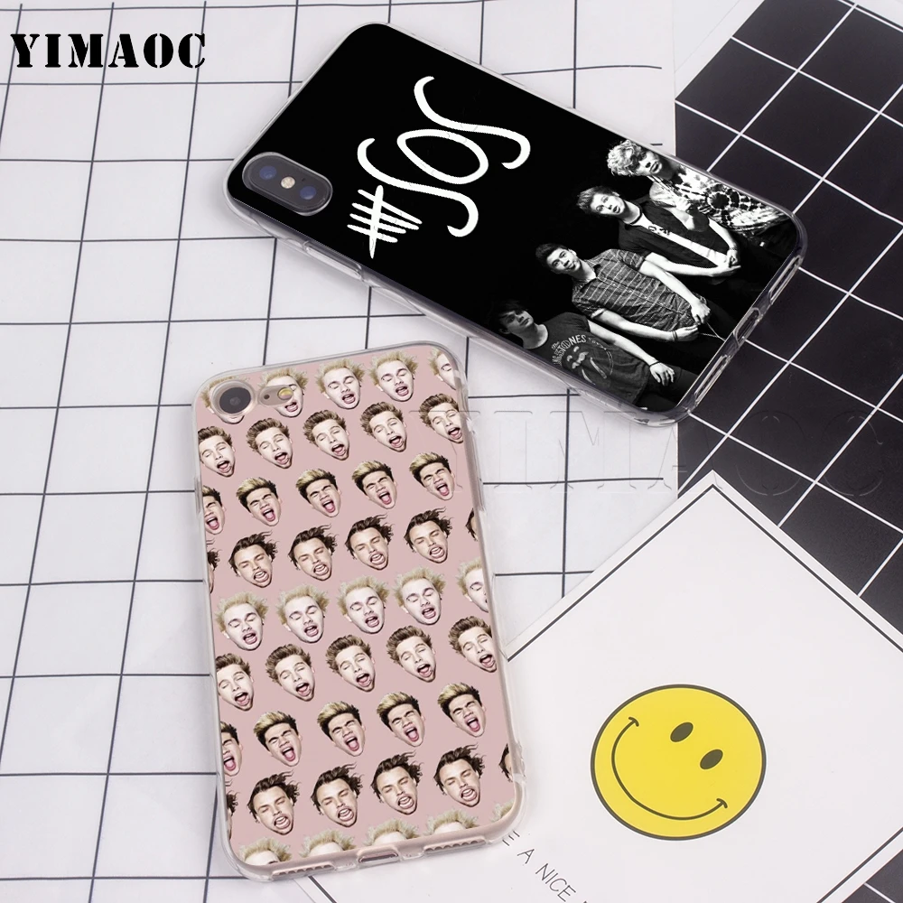 YIMAOC 5sos 5 секунд лета Мягкий силиконовый чехол для iPhone 11 Pro XS Max XR X 8 7 6 6S Plus 5s se |