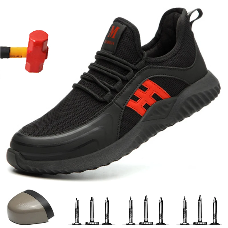 Мужская Уличная обувь со стальной головкой противоскользящая для ремонта