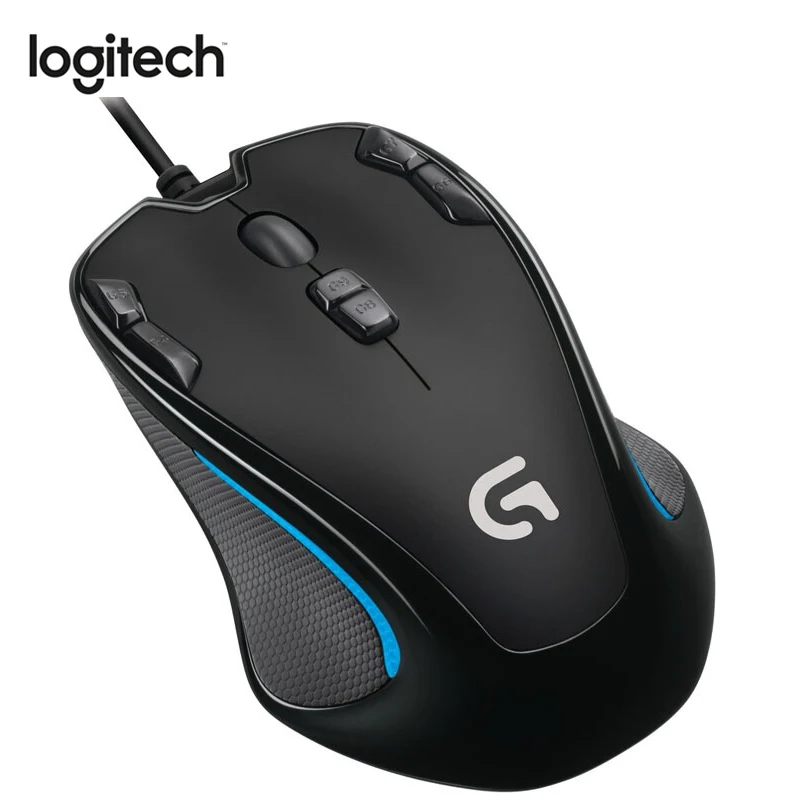 

Logitech G300S Wired Gaming Mouse Designed Laptop PC Mouse Gamer for MMO Mouse 2500DPI 9 Rechargeable Programmable Buttons