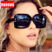 rbrovo 2021 oversized sunglasses women retro brand designer eyewear women square sun glasses female mirror gafas de sol mujer