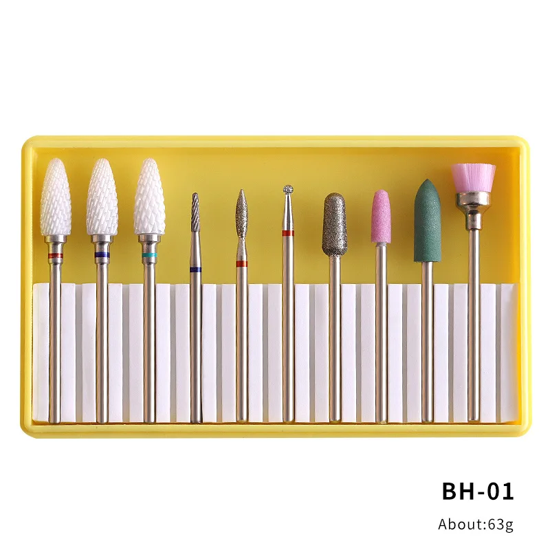 

Nail Drill Bits Set Nail File Electric Machine for Manicure Rotary Burrs Polishing Tools Ceramic Milling Cutter Clean File