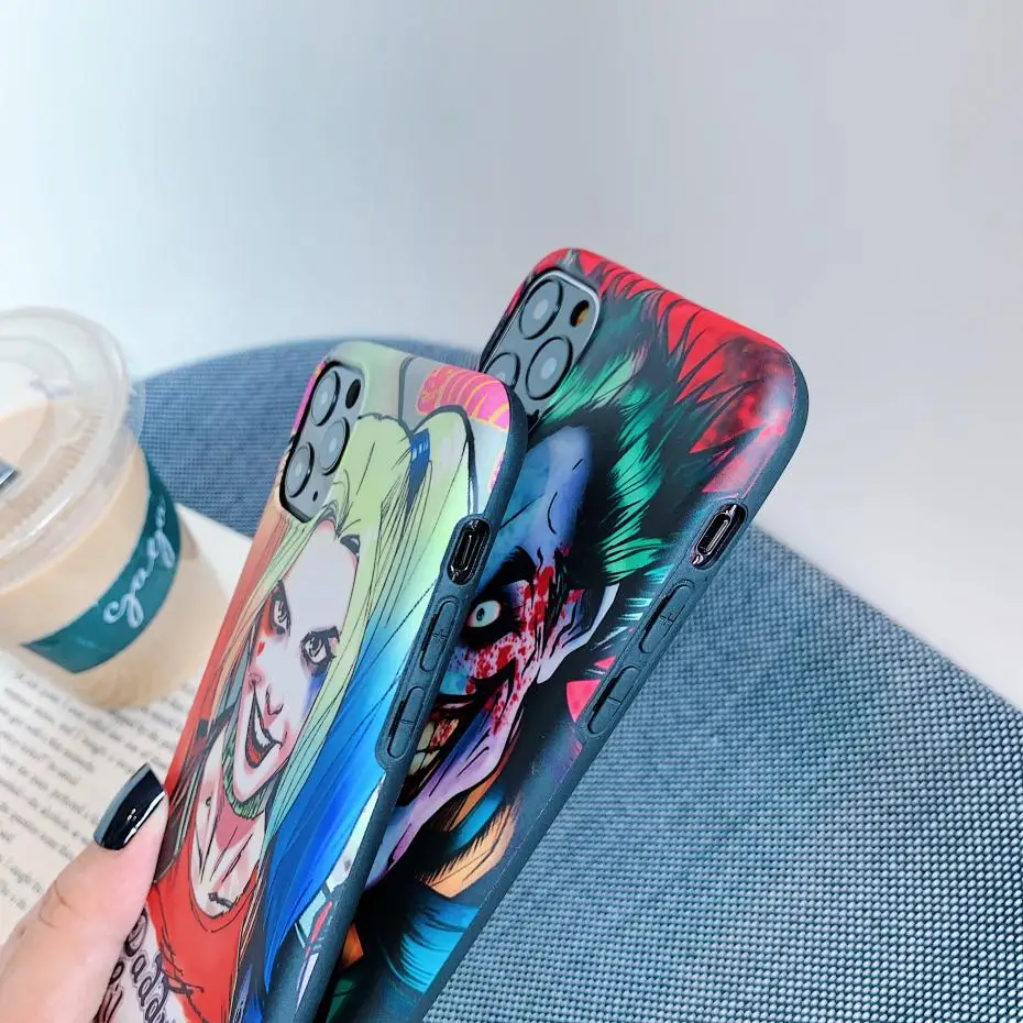 new the film clown joker couple phone cover case for iphone x 11 pro xs max xr 10 8 7 plus luxury soft silicone coque fundas free global shipping