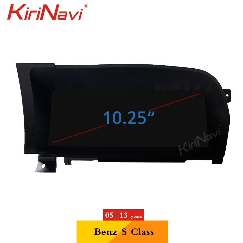 Автомагнитола KiriNavi 10 25 дюйма Android 0 GPS навигация для Mercedes Benz S Class W221 W216