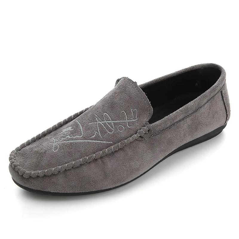 1 pair Большие размеры 39-44; мягкие удобные мужские лоферы для отдыха; парусиновая Классическая обувь на плоской подошве для вождения; лаконичные туфли без застежки в стиле ретро; 2 пары - Цвет: 1 pair