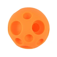 fun soft vinyl portable 3d surface bite resistant educational tricky treat dog toy ball easy grip interactive iq food dispensing