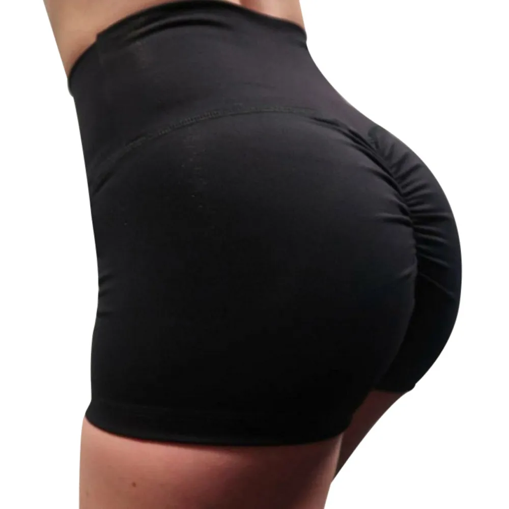 

Soild Color Women Shorts Abdomen Control Sports Women's High Waist Shorts Abdomen Control Training Running Short Pants
