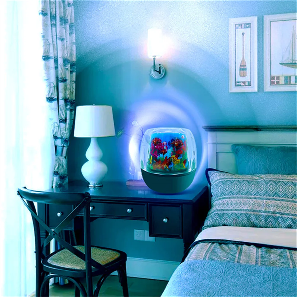 

LED Night Light Romantic Rotating Ocean Star Projector Lamp Atmosphere Decorative Lamp Virtual Ocean Chrismas Gift For Baby Kids