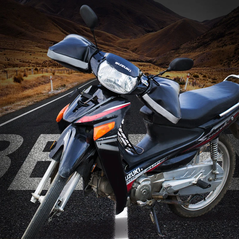 

Motorcycle, Electric Bicycle Gloves-Handlebar Gloves, Thick, Windproof, Waterproof Warm, Hand protector, Adult, Winter